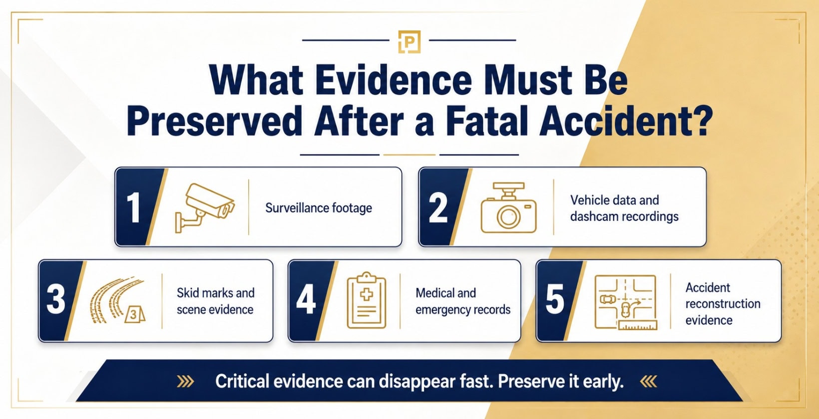 what evidence must be preserved after a fatal accident