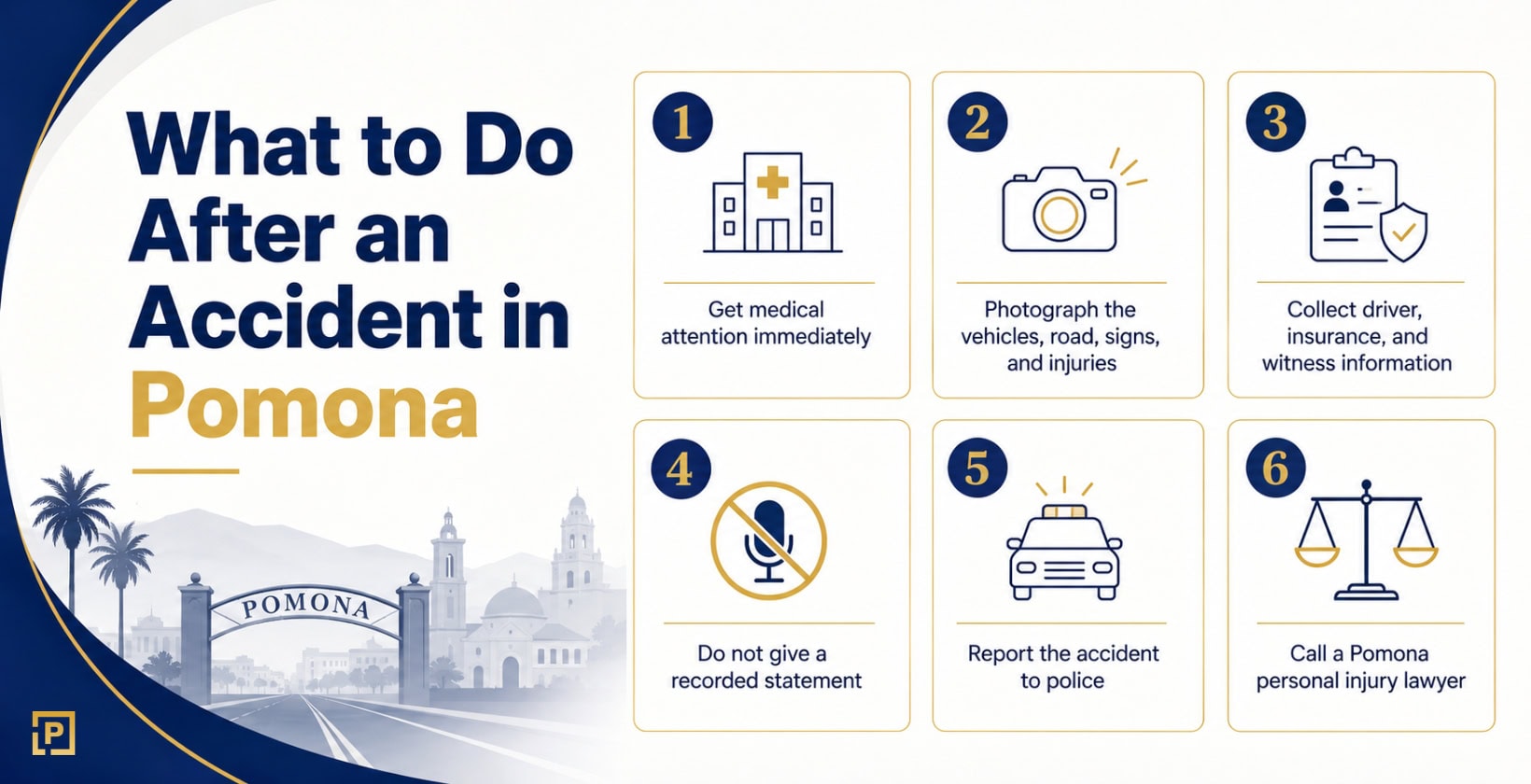 what to do after an accident in pomona