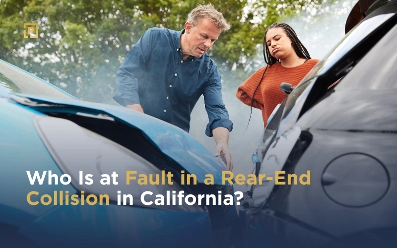 Fault discussion after a rear end accident in california