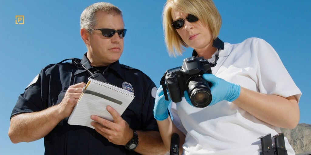 Police collecting evidences to mention in accident report