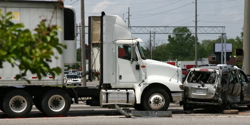 Rear end accident involving a truck